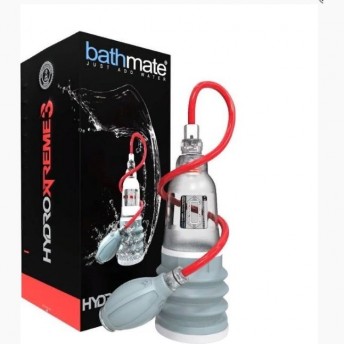 Гидропомпа BATHMATE HYDROXTREME3 прозрачная