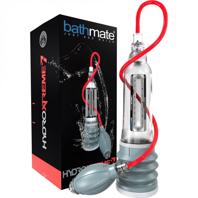 Гидропомпа BATHMATE HYDROXTREME7 прозрачная BM-HX7-CC Гидропомпа BATHMATE HYDROXTREME7 прозрачная BM-HX7-CC